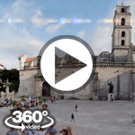 Habana Cuba: Lonja del Comercio Plaza San Francisco video 360 grados panorámicos