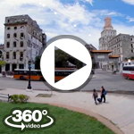 Habana Cuba: Parque de la Fraternidad Y Dragones video 360 grados panorámicos