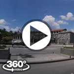 Habana Cuba: camera car Malecon Avenida del Puerto vuelta en carro video 360 grados