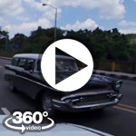 Habana Cuba: camera car Avenida 23, puente Almendares , Avenida 41 vuelta en carro video 360 grados