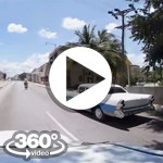 Habana Cuba: camera car Avenida 41 vuelta en carro video 360 grados