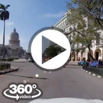 Habana: camera car Parque fraternidad, Capitolio, Gran Teatro, Hotel Inglaterra, Paseo Marti, Prado