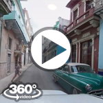 Habana Cuba: camera car Habana Vieja  vuelta en carro video 360 grados