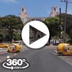 Habana Cuba: camera car Calle 21 , Hotel Nacional , Calle 0  vuelta en carro video 360 grados