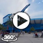Habana Cuba: camera car Estadio Latinoamericano vuelta en carro video 360 grados