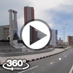 Habana Cuba: camera car Malecon, Club 1830  vuelta en almendron video 360