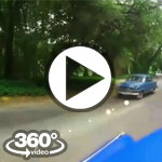 Habana Cuba: camera car Parque Almendares vuelta en almendron video 360