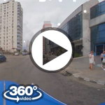 Habana Cuba: camera car Av. Paseo ,  Melia Choiba , Galeria Paseo , Dimar en almendron video 360